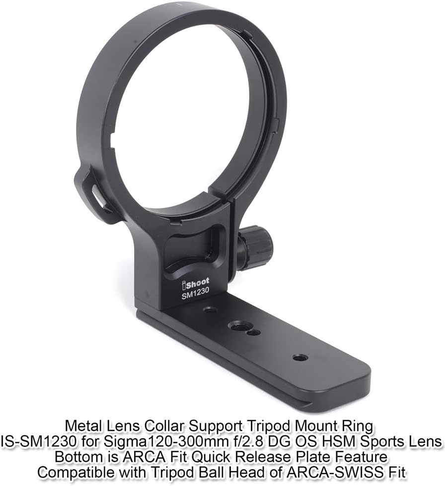 CNC Machined Lens Collar Tripod Mount Ring ARCA Fit Z377