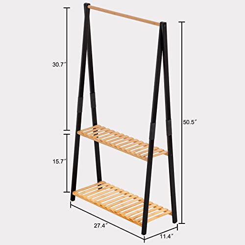 Bamboo 3-Tier Hanging Plant Stand Shelves D726023