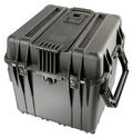 18" Cube Watertight Case with Cubed Foam and Wheels, Black T957