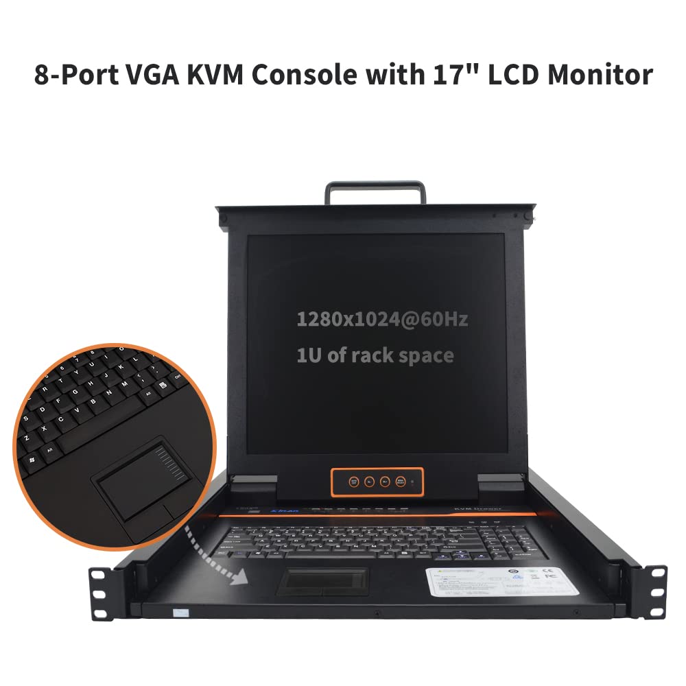 17" LCD Rackmount KVM Console with VGA Switch T72013