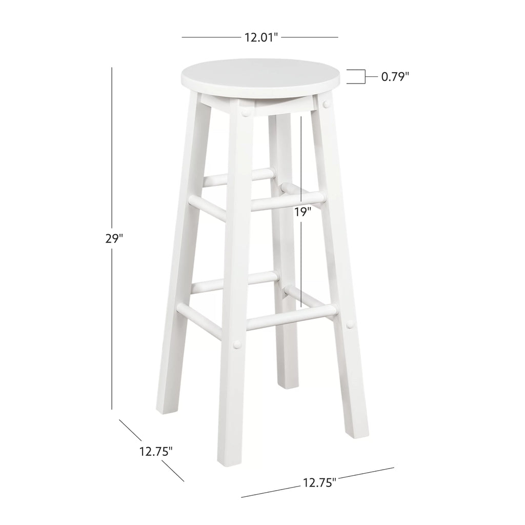 White Wood Bar Stool P548712