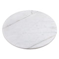 Natural Marble Lazy Susan Turntable, 12" Diam., Off-White Z36045