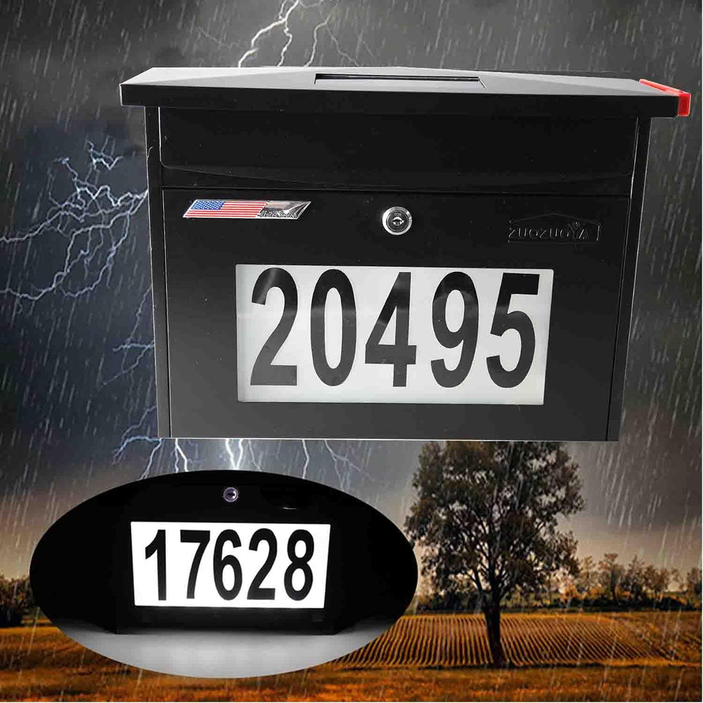 Black Wall Mount Locking Mailbox Z799