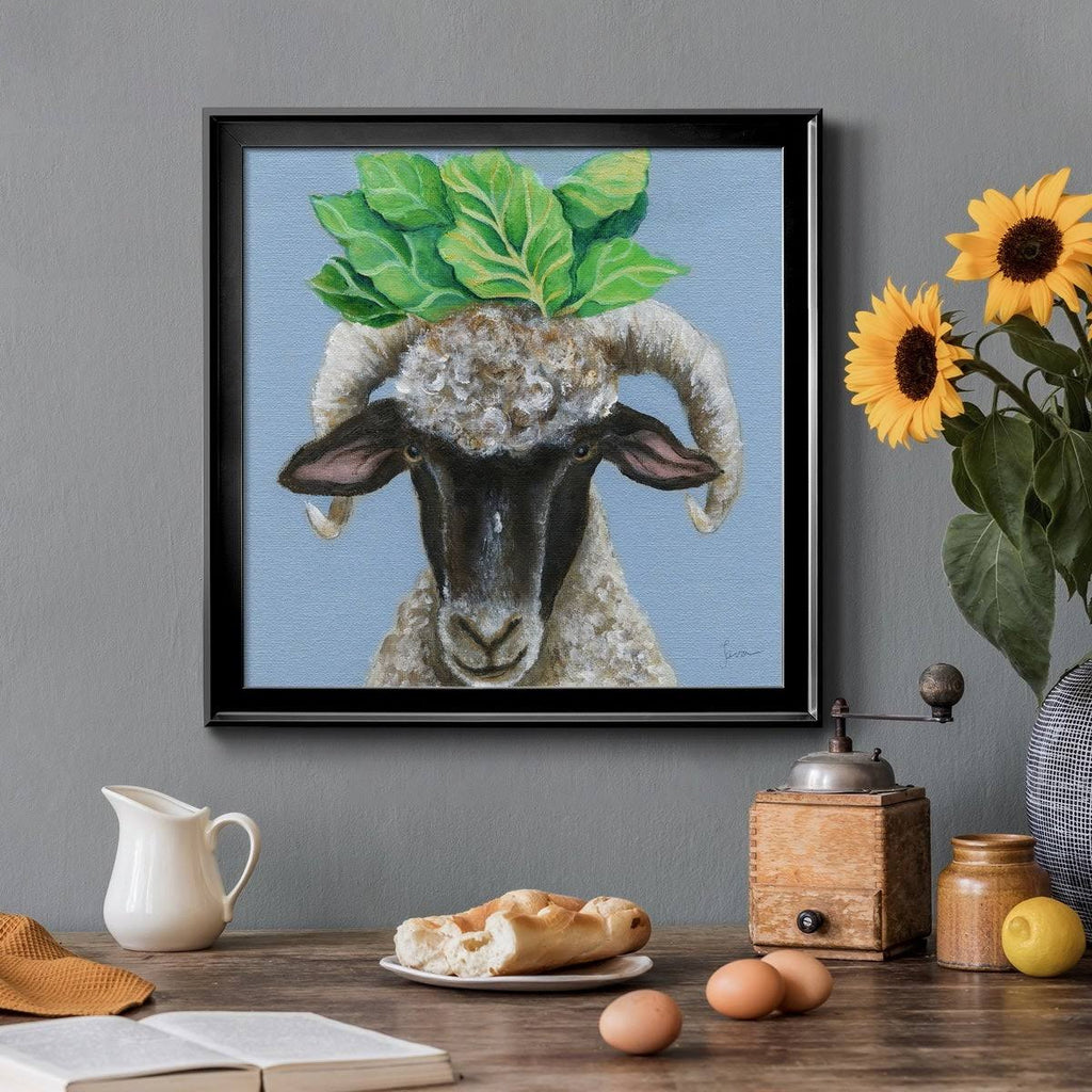 Black 32x32 Framed Canvas A105