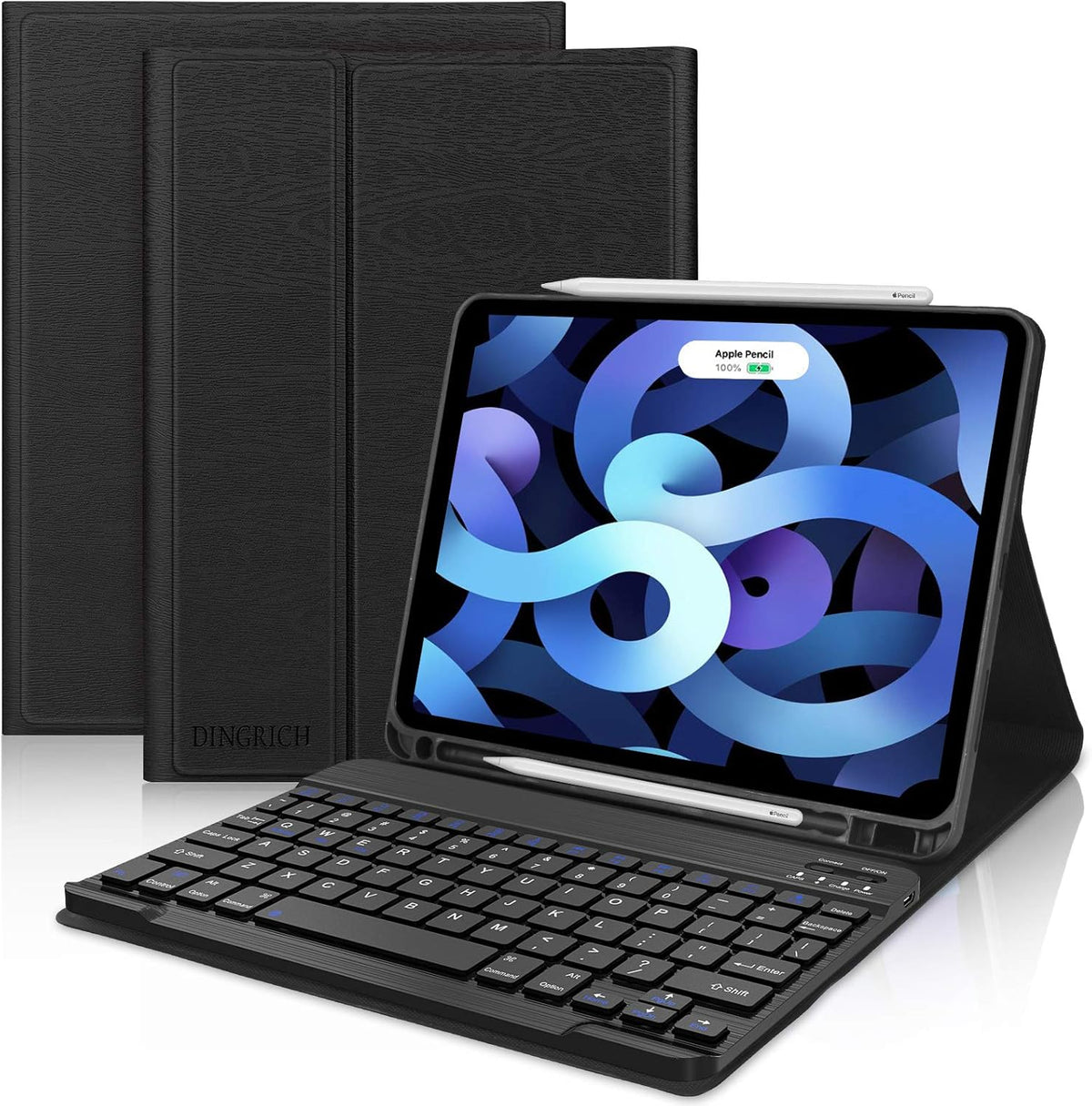 iPad Air 5th Generation Case with Keyboard 10.9 inch Backlit Rotating F2093