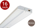 16 in LED Under Cabinet Light Bar 10W 850 Lumens 2700K 3000K 4000K 120V Bronze V7775