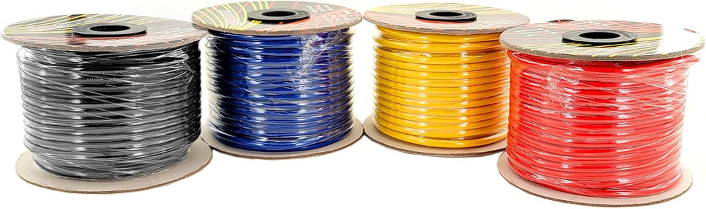 10 Gauge Stranded Copper Clad Aluminum Primary Wire Combo 100 feet Roll N75557