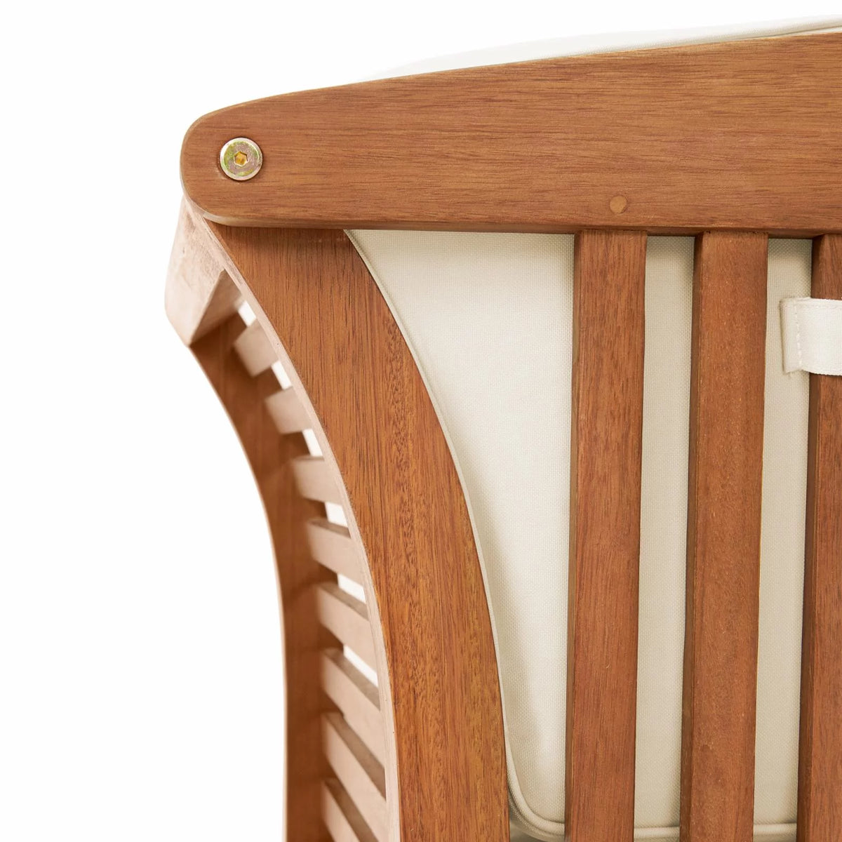 Eucalyptus Wood Outdoor Bench with Cushions N8220