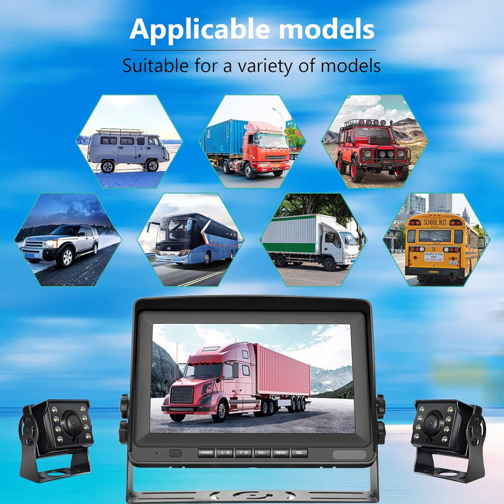 8 Inch LCD Monitor Backup Camera with Rear View System F2851