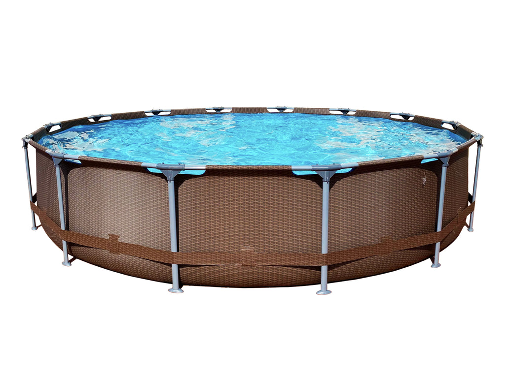 14ft x 33 Round Steel Frame Above-Ground Swimming Pool X15185