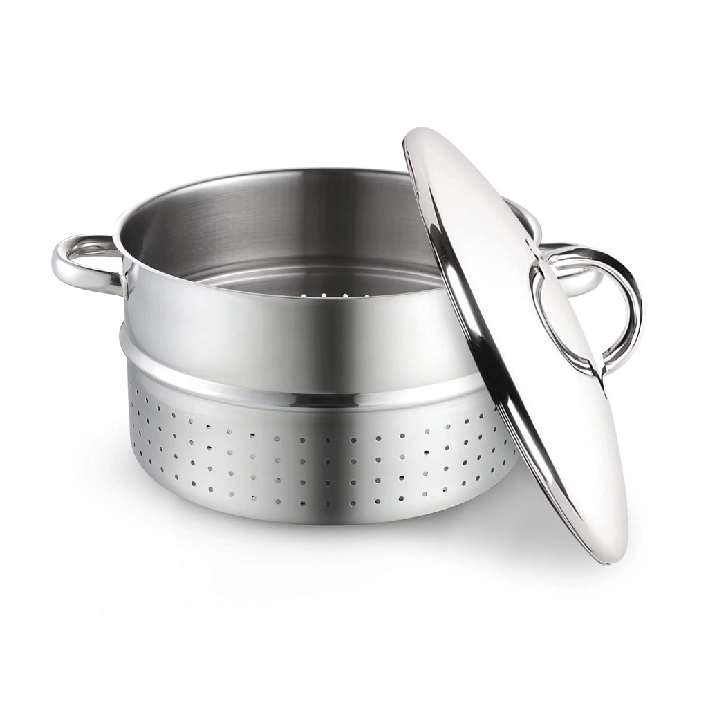 11-Quart Stainless Steel Canning Steamer Pot with Strainer and Lid H911196