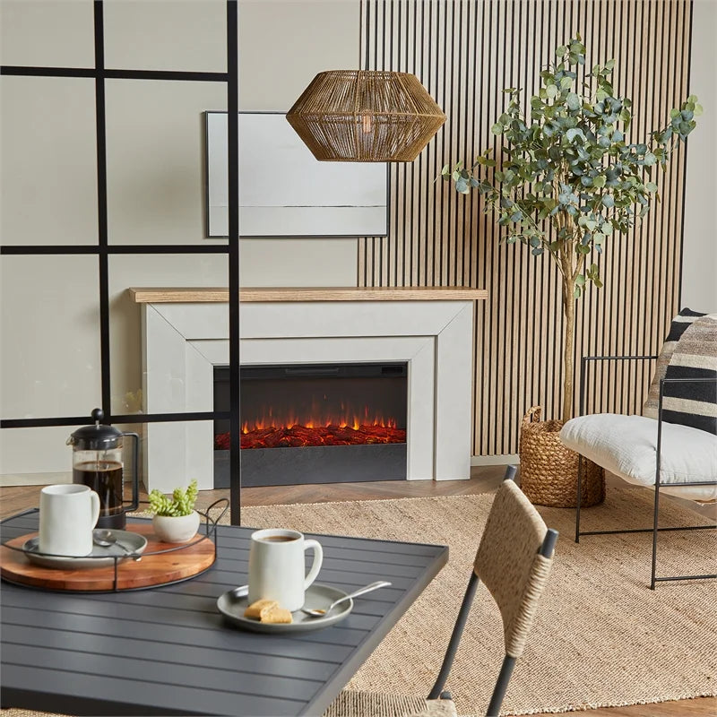 68" Wood Electric Fireplace K96622