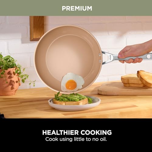 24cm Ceramic Non-Stick Frying Pan with Stainless Steel Handle K646