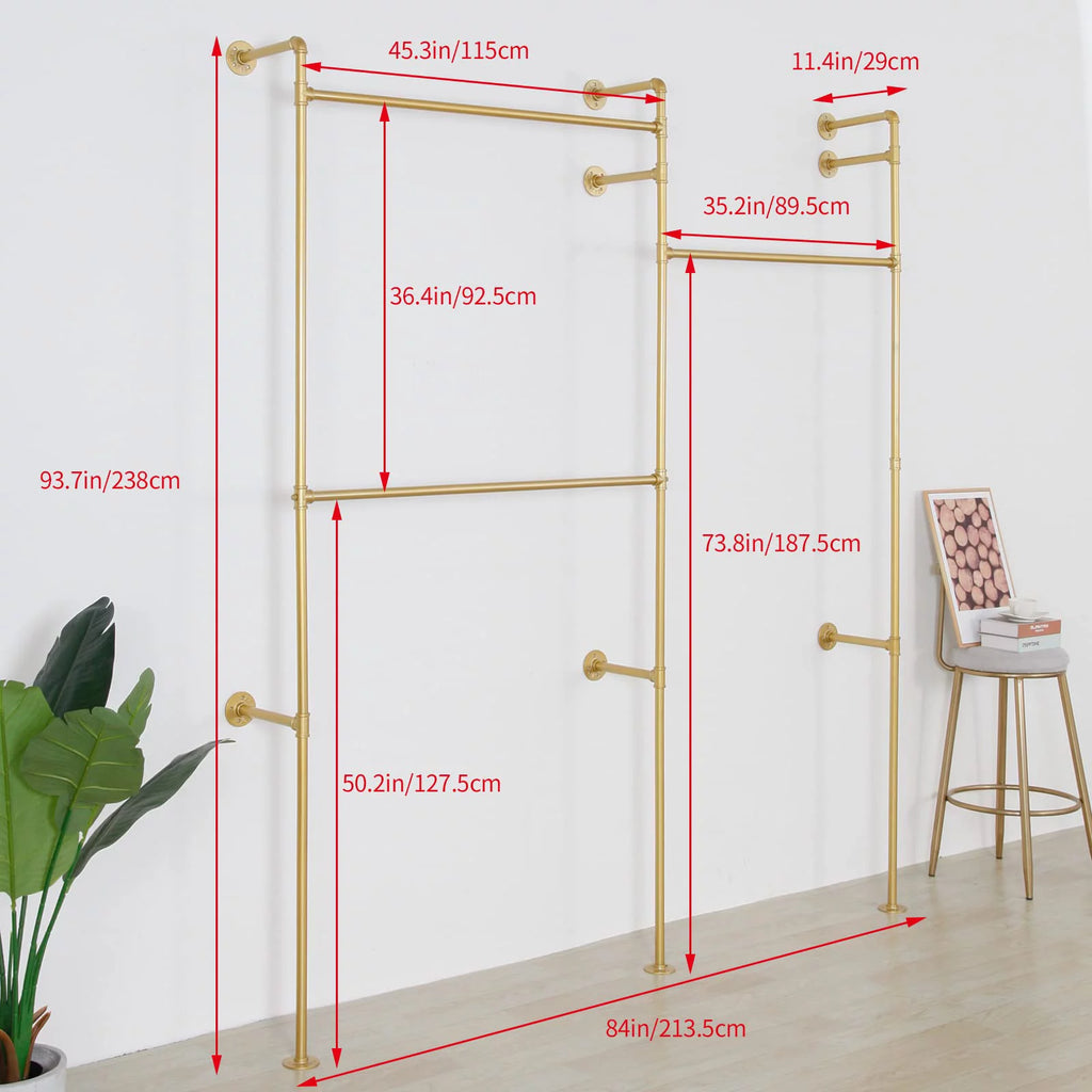 Wall Mounted Heavy Duty Clothing Rack I3788