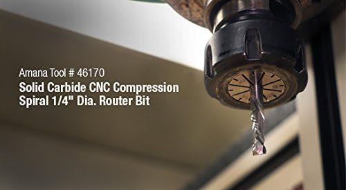 Solid Carbide Compression Spiral CNC Router Bit V1249