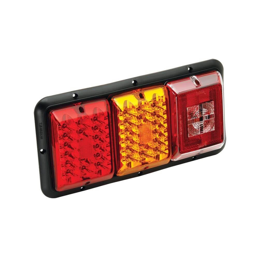Horizontal Mount Taillight with Red/Amber LED and Black Base H984730