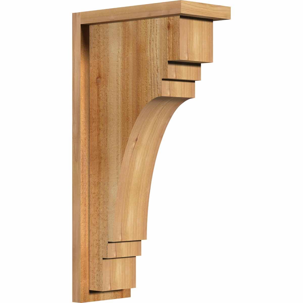 Rough Sawn Corbel with Backplate, Western Red Cedar F313