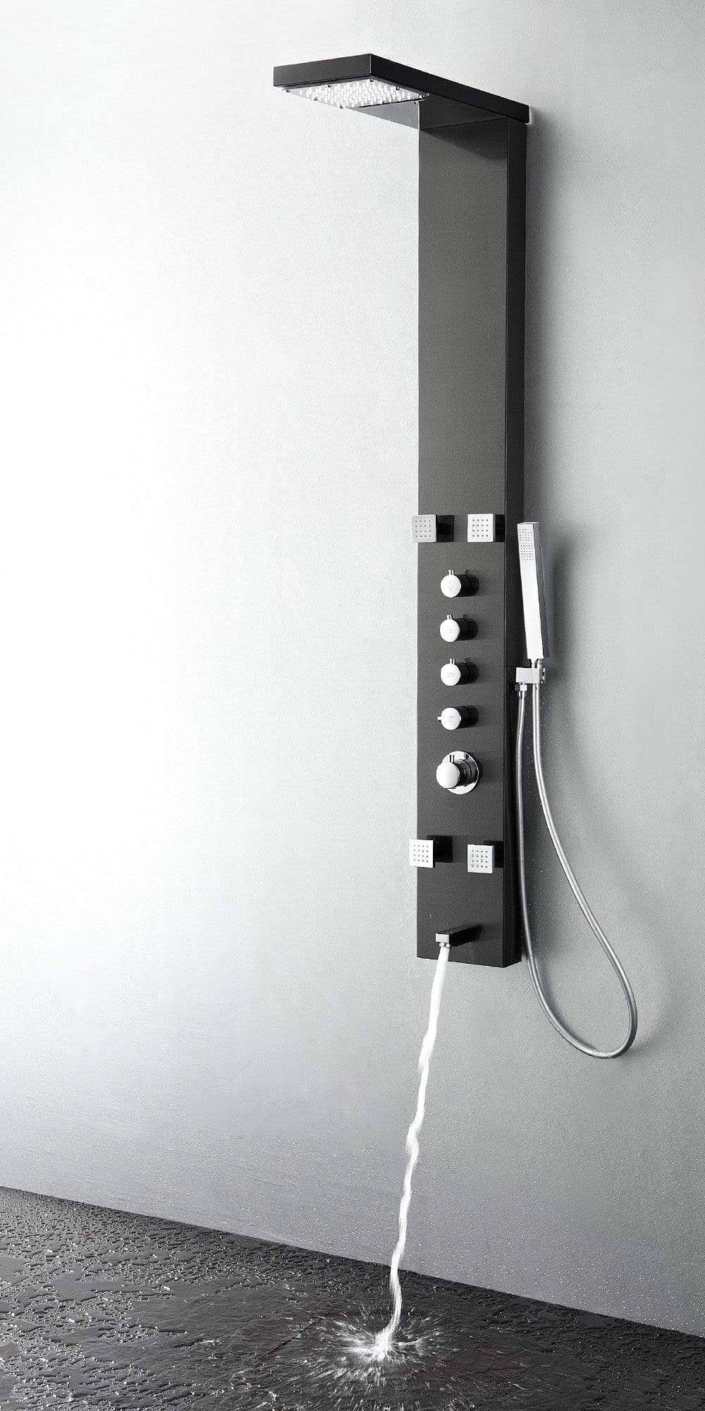 Stainless Steel Thermostatic Shower Massage Panel D9434