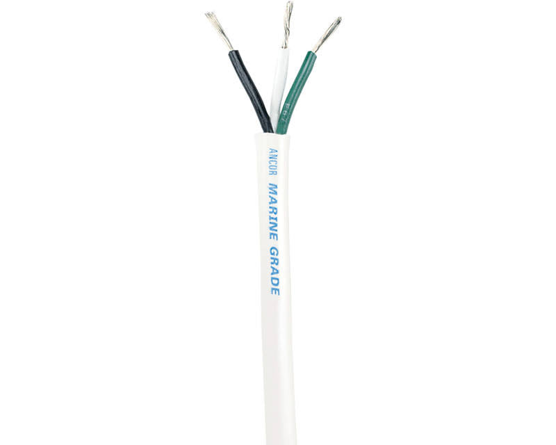 White 12/3 AWG Round Triplex Cable 100 X8303