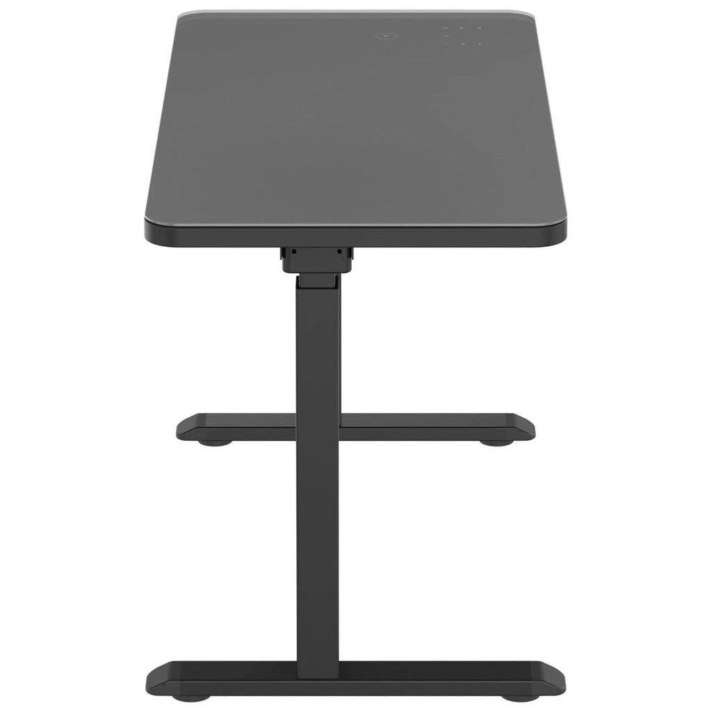 Black Glass Tabletop Standing Desk O115920