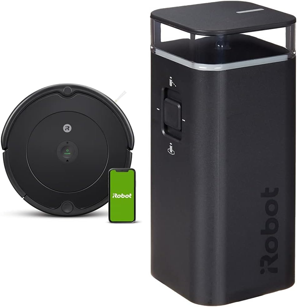 White Robot Vacuum with Self-Charging K837
