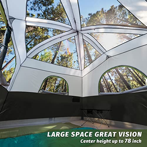 6 Person Waterproof Double Layer Family Camping Tent M35605