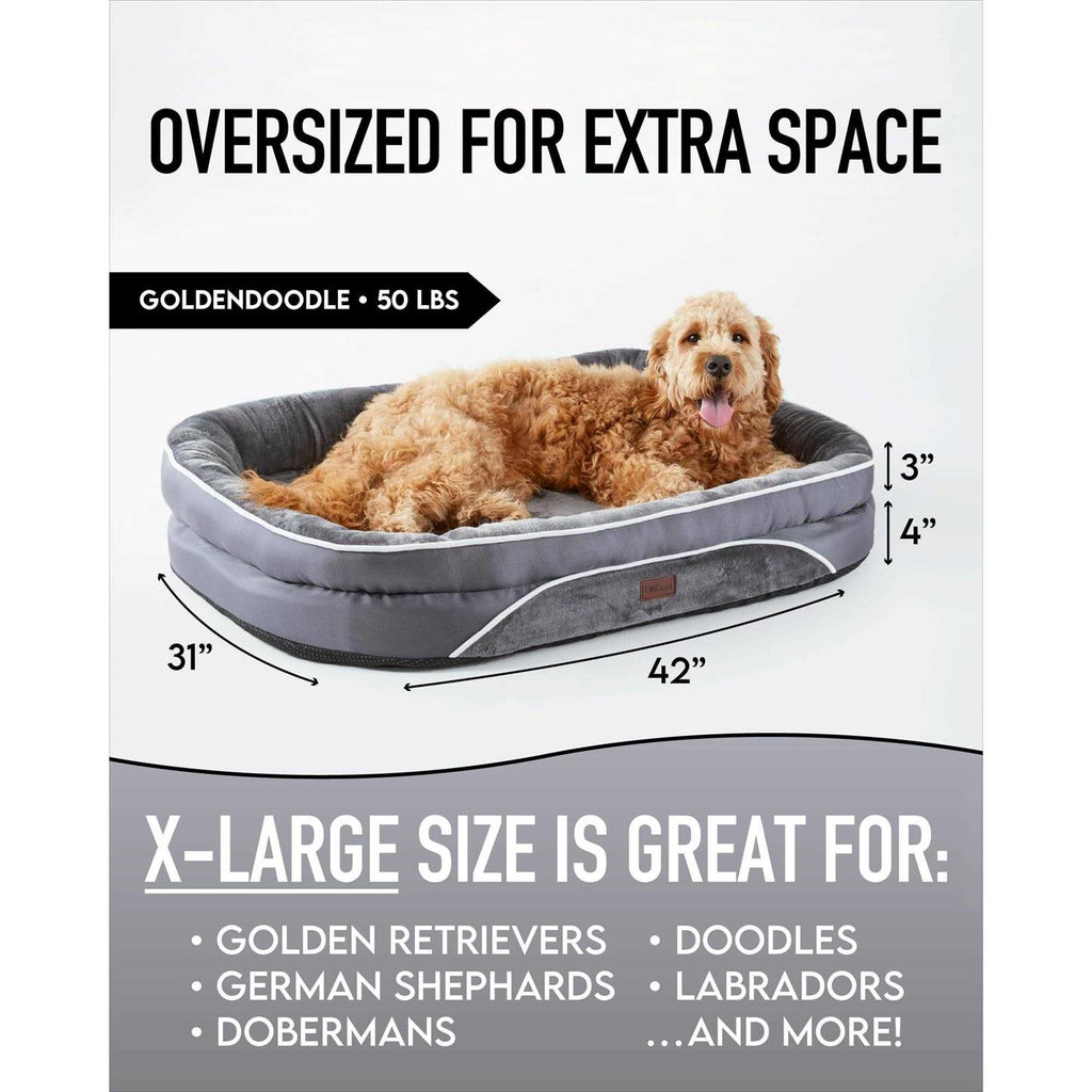 Oversized Orthopedic Dog Bed with Egg Foam R425