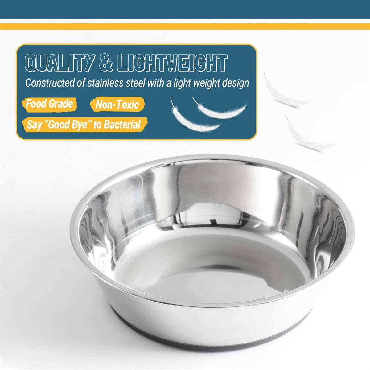 Stainless Steel Anti-Slip Dog Bowls C648040