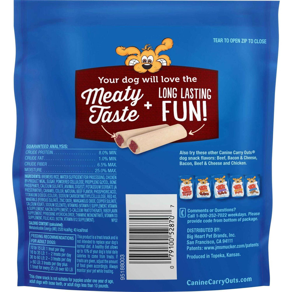 Beef Flavor Dog Chew Bones W82490
