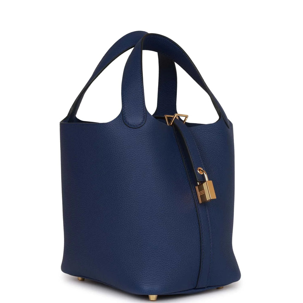 Bleu Saphir Clemence 18 Handbag S795