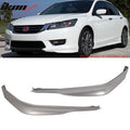13-15 Accord Sedan Front Lip Painted Alabaster Silver Metallic H875