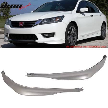 13-15 Accord Sedan Front Lip Painted Alabaster Silver Metallic H875