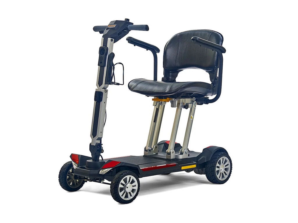 Red Fold-Flat Lightweight Lithium Battery Mobility Scooter X48022