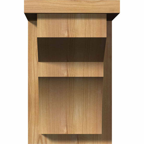 Monterey Smooth Corbel with Backplate, Western Red Cedar N8817
