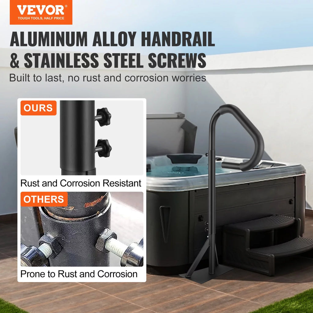 Hot Tub Handrail 360 Rotatable Adjustable Height K279228