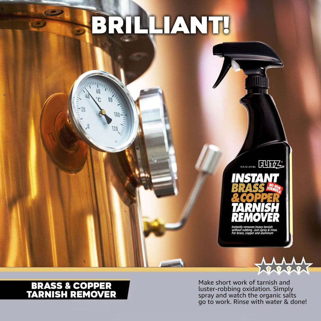 Brass and Copper Tarnish Remover, 16 oz Spray Pack of 2 E445