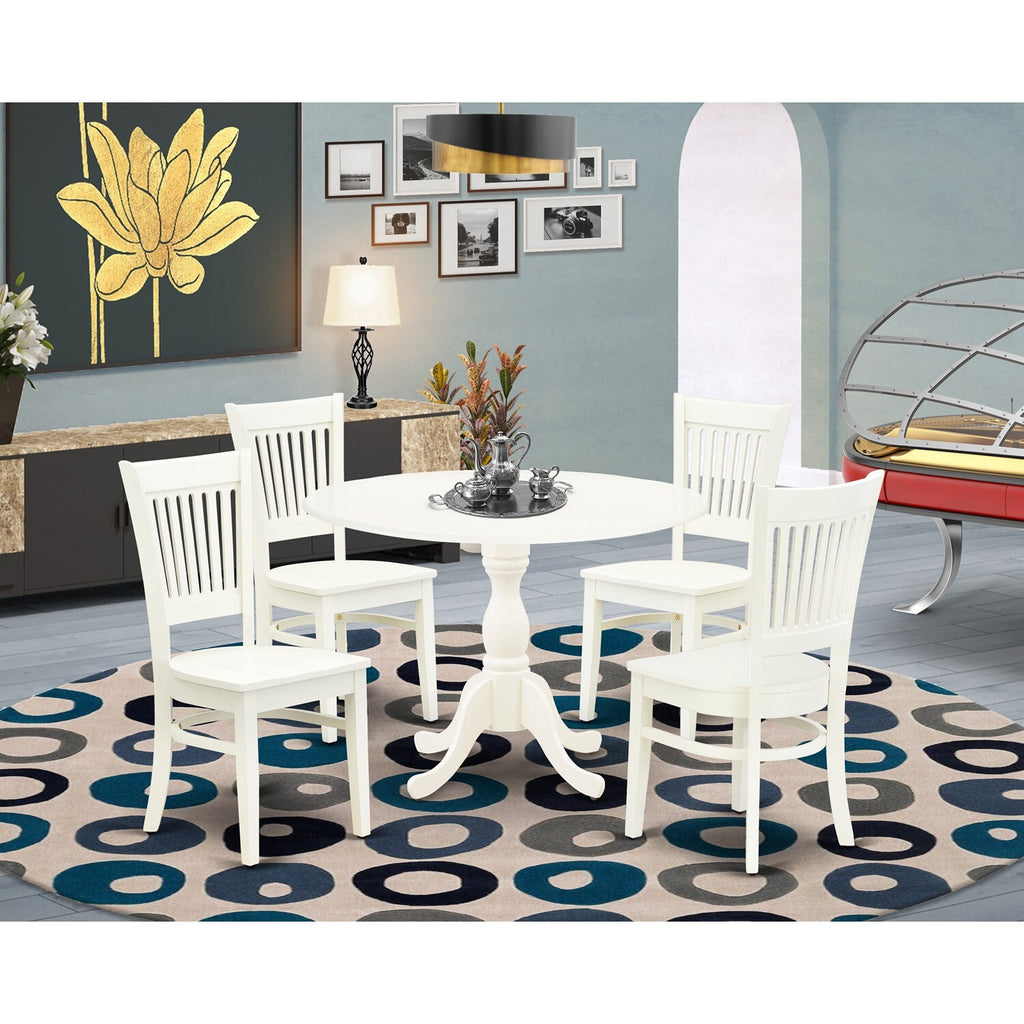 Linen White 5-piece Wood Dining Set W7854