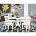 Linen White 5-piece Wood Dining Set W7854