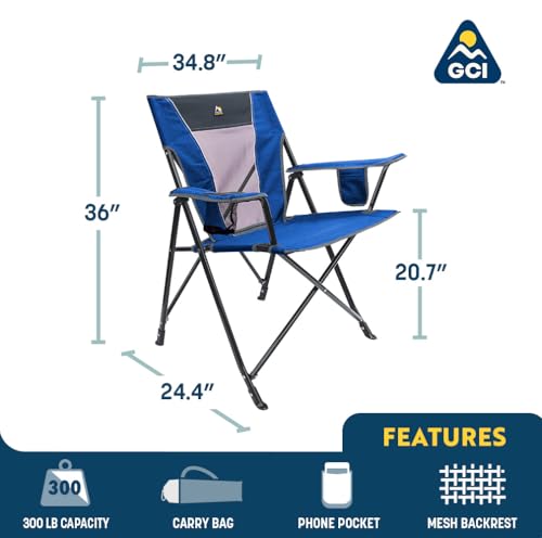 Portable Folding Rocking Camping Chair with Drink Holder S85081