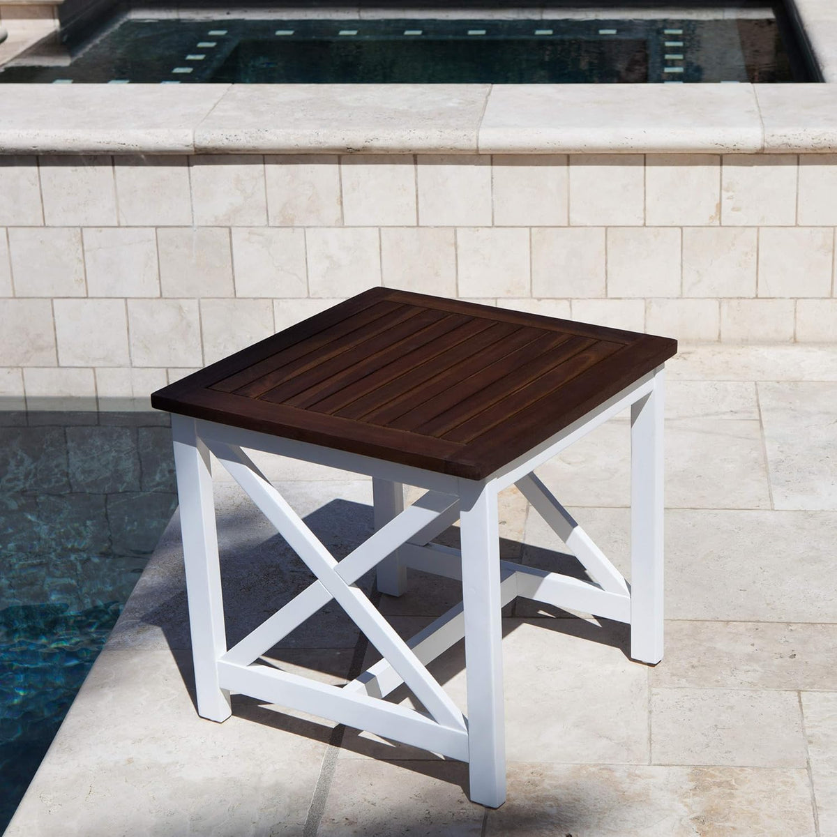 Acacia Wood End Table G519118
