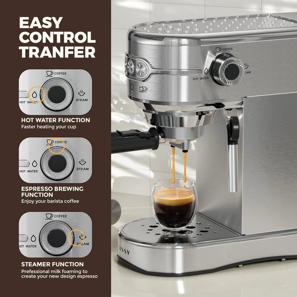 20 Bar Espresso Coffee Maker with Milk Frother N203768