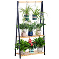 Bamboo 3-Tier Hanging Plant Stand Shelves D726023