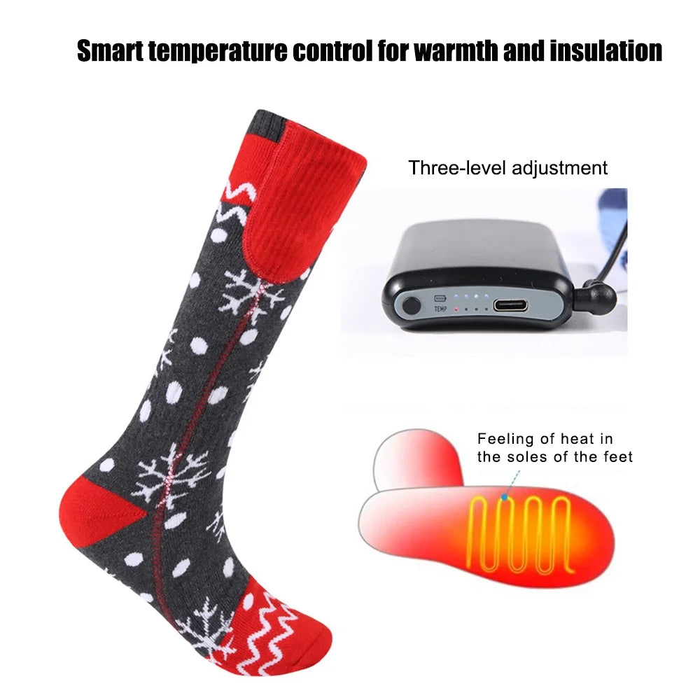 5000mAh Rechargeable Heated Socks F22593