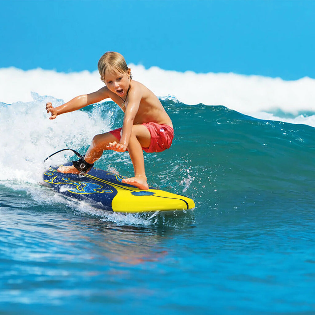 Surfboard Foamie Body Surfing Board with Fins & Leash S326641