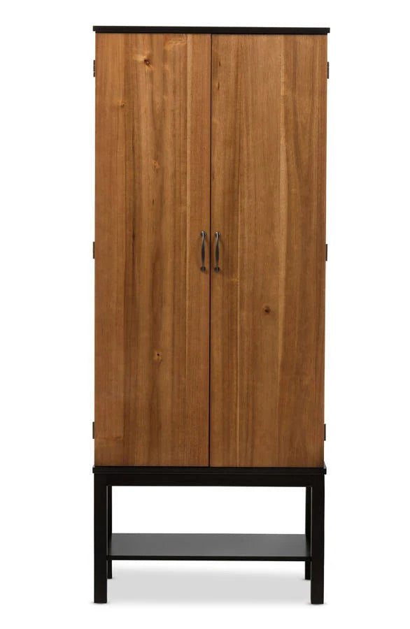Walnut and Wenge Brown Home Bar Cabinet V3189