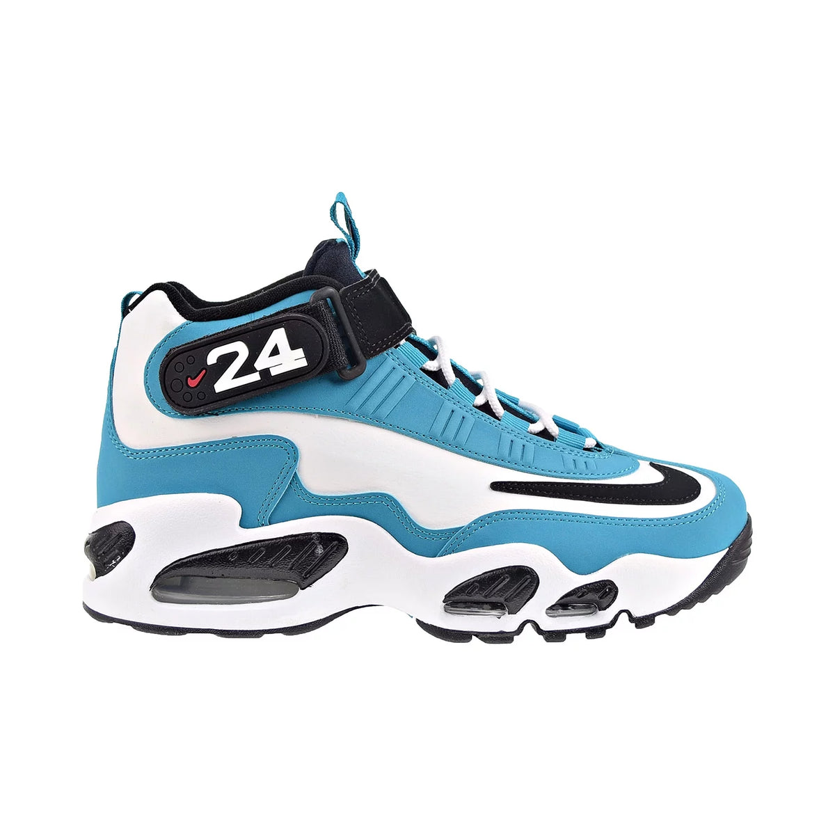 Aqua Marine Black White Men's Shoes A16861