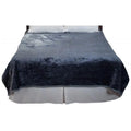 Soft Heavy Thick Plush Mink Blanket, 8 lbs - Grey I156