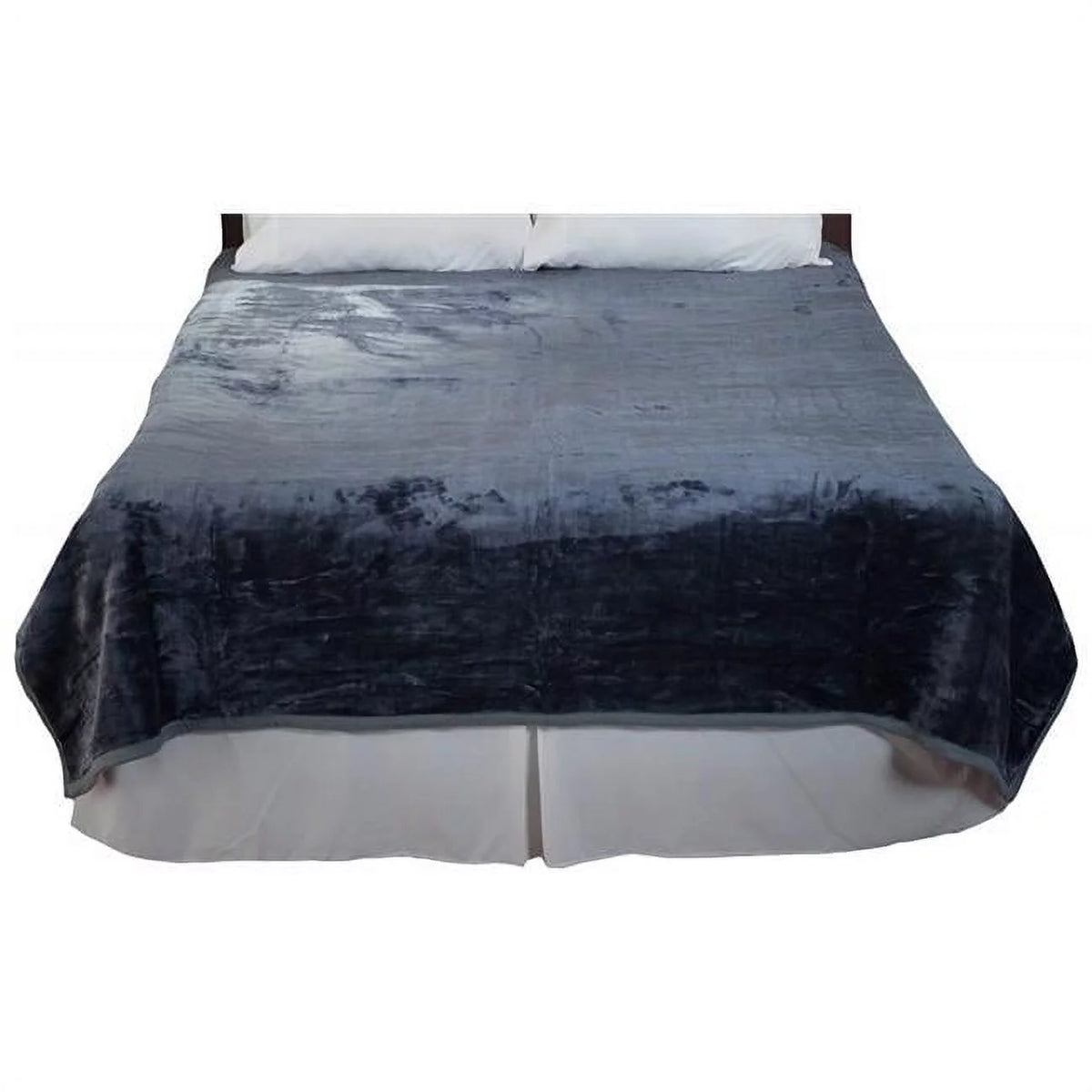 Soft Heavy Thick Plush Mink Blanket, 8 lbs - Grey I156
