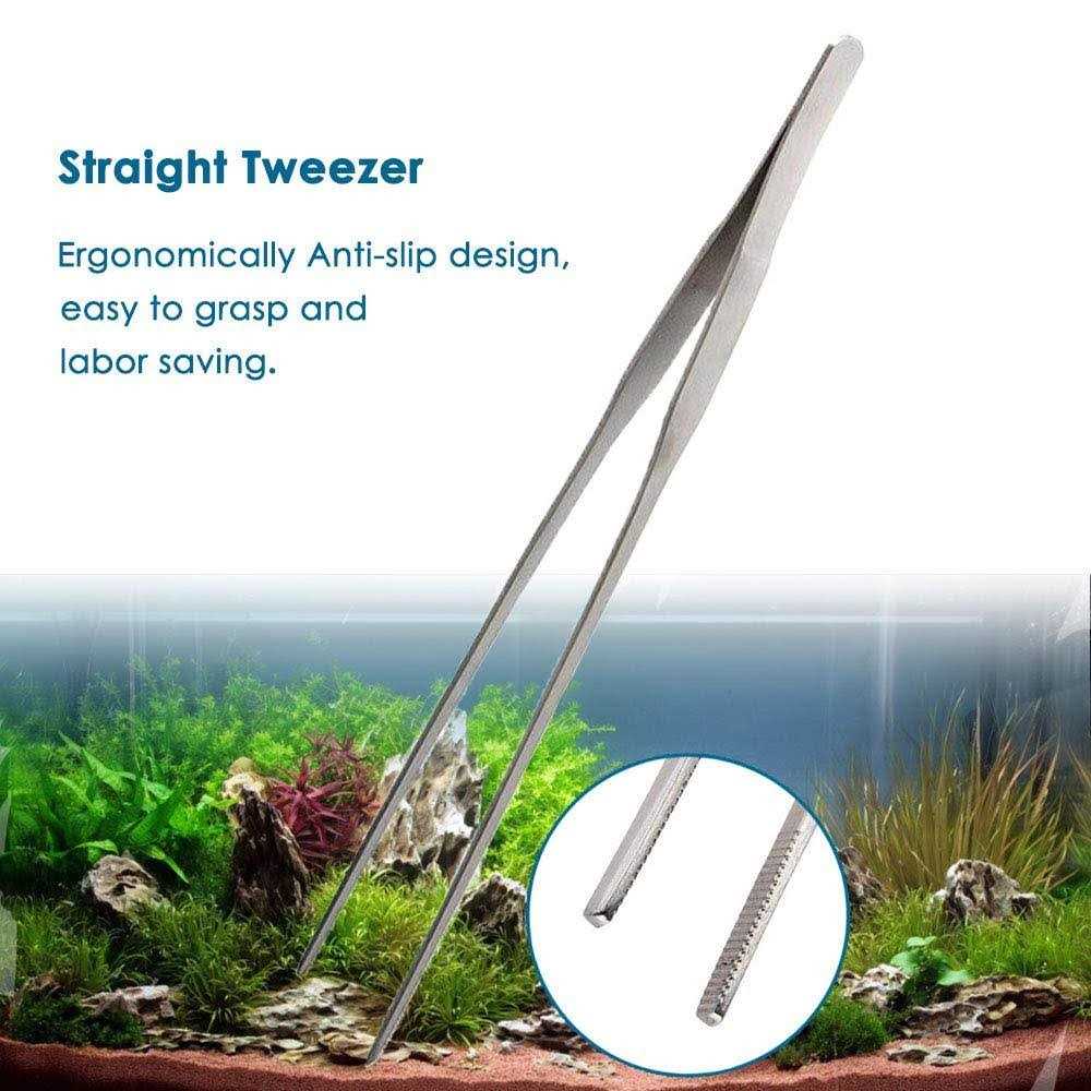Long Stainless Steel Aquarium Plant Tools Set F95678