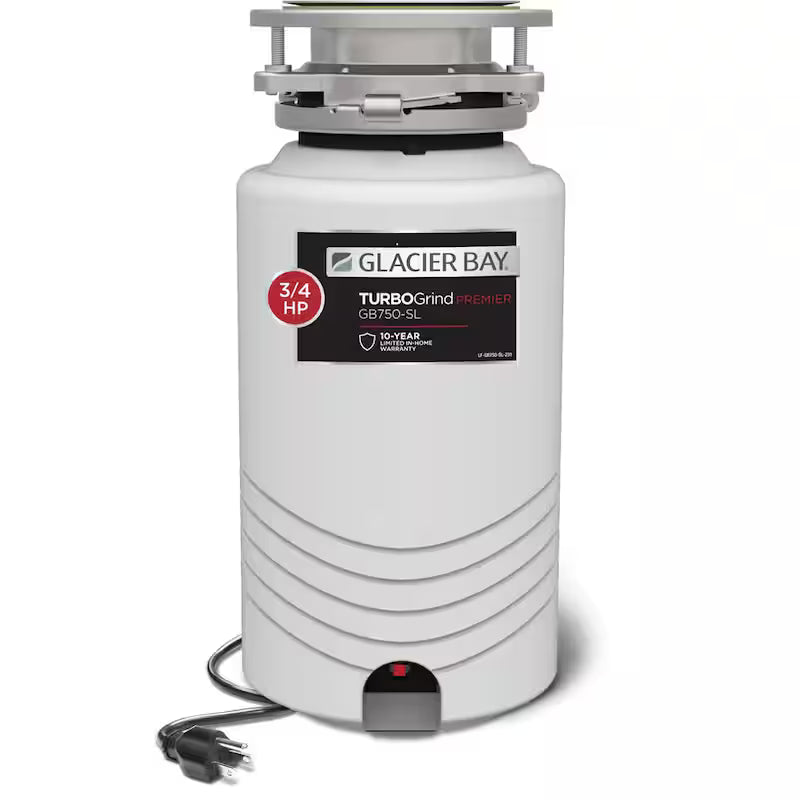 3/4 hp. Continuous Feed Garbage Disposal with Power Cord Q1104